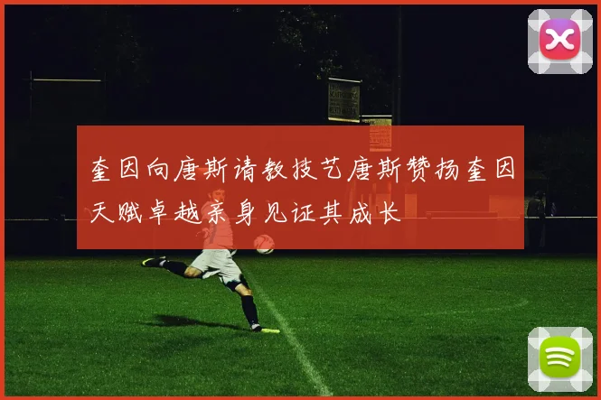 奎因向唐斯请教技艺唐斯赞扬奎因天赋卓越亲身见证其成长